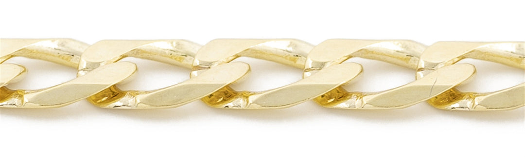 10K Yellow Gold Curb Chain 
Length: 24"