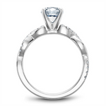 Load image into Gallery viewer, White Gold Intertwined Diamond Semi-Mount