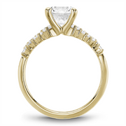 Yellow Gold Modern Diamond Semi-Mount