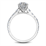 Load image into Gallery viewer, White Gold Side Stones Diamond Semi-Mount
