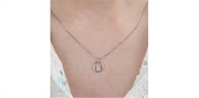 10K White Gold Lab Diamond Open Circle Pendant Necklace

PENDANT
To