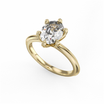 Load image into Gallery viewer, Yellow Gold Solitaire Mount
