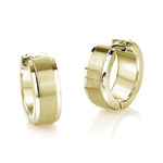 Load image into Gallery viewer, Gold Stainless Steel Huggie Earrings
Dimensions: 15mm x 5.5mm
