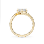 Load image into Gallery viewer, Yellow Gold Solitaire Diamond Engagement Ring Semi-Mount
Fits Centre:
