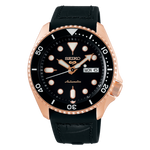 Load image into Gallery viewer, SEIKO5 Men&#39;s Stainless Steel Automatic Sport Watch with Black Dial
Co
