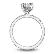 White Gold Side Stones Diamond Semi-Mount