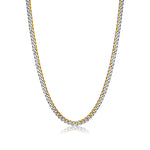 Load image into Gallery viewer, Two-Tone Stainless Steel 
Length: 22&quot; + 2&quot;
