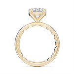 Load image into Gallery viewer, Yellow Gold Solitaire Diamond Engagement Ring Semi-Mount
Fits Centre: