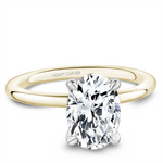 Load image into Gallery viewer, Yellow &amp; White Gold Solitaire Engagement Ring Mount
Fits Centre: 2.00