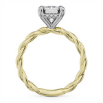 Load image into Gallery viewer, Yellow Gold Solitaire Diamond Semi-Mount
