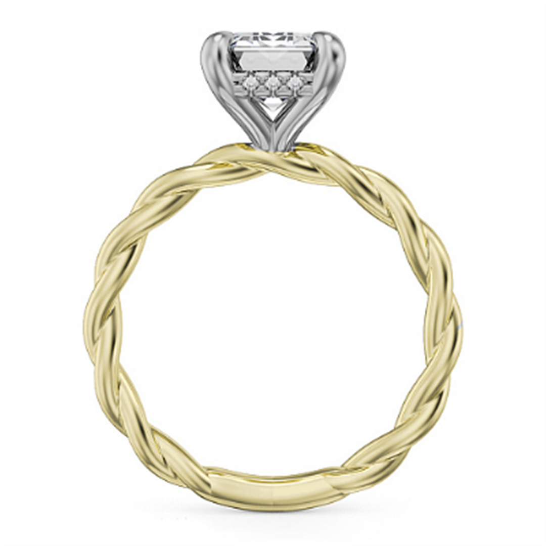 Yellow Gold Solitaire Diamond Semi-Mount