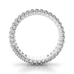 Load image into Gallery viewer, Lady&#39;s White Gold Prong Set Eternity Lab Diamonds Band
Diamond Shape: Baguette, Round
