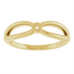 Load image into Gallery viewer, Yellow Gold Intertwined Engagement Ring Mount
Fits Centre: ct Stone
