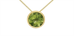 Load image into Gallery viewer, 10K Yellow Gold Round Polished Peridot Pendant Necklace

PENDANT
Pr
