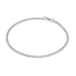 Load image into Gallery viewer, Stainless Steel Curb Anklet 
Length: 10&quot;
Width: 3.3mm
Finish: Polis
