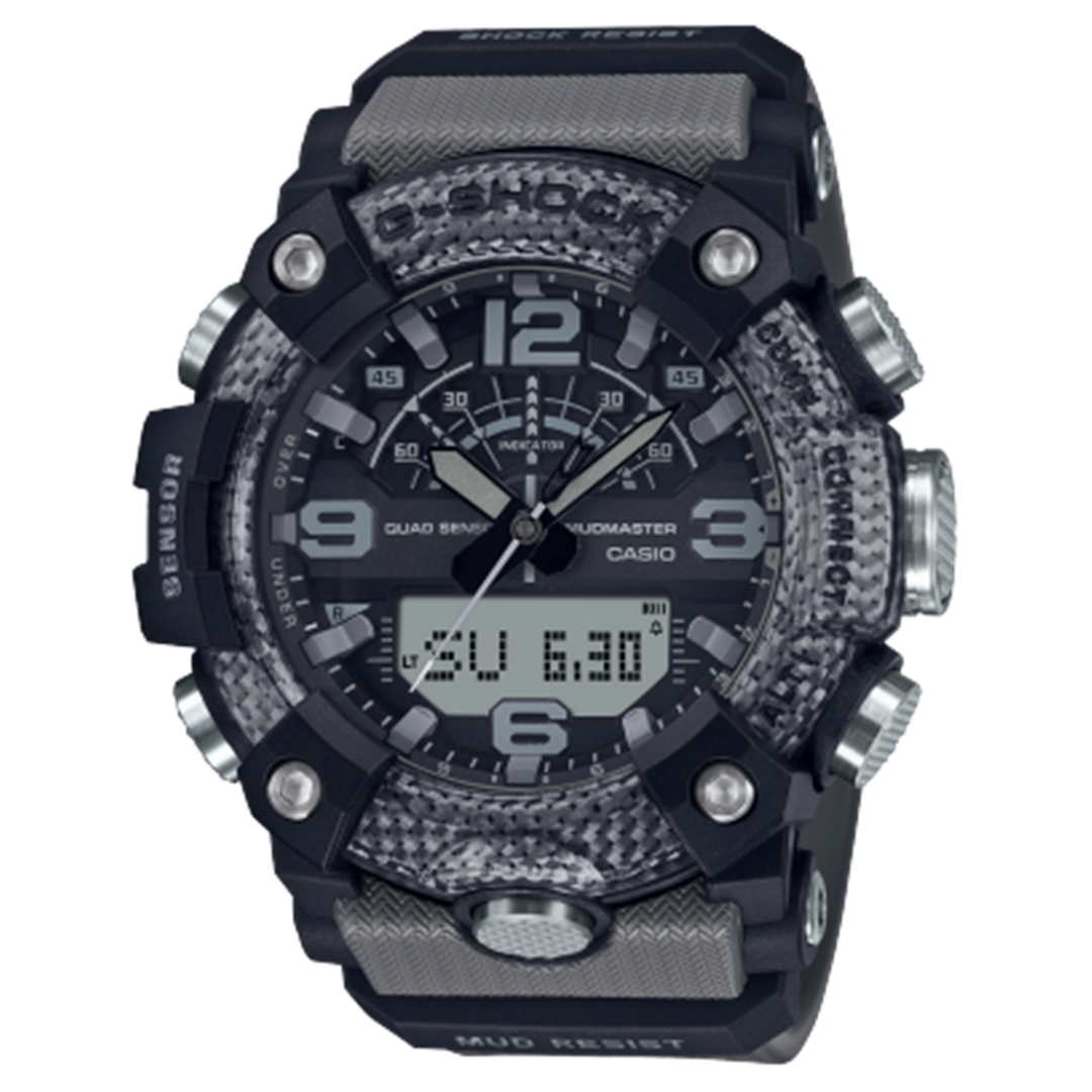 GSHOCK Men's Carbon/Resin Analogue/Digital Sport Watch with Black Dial