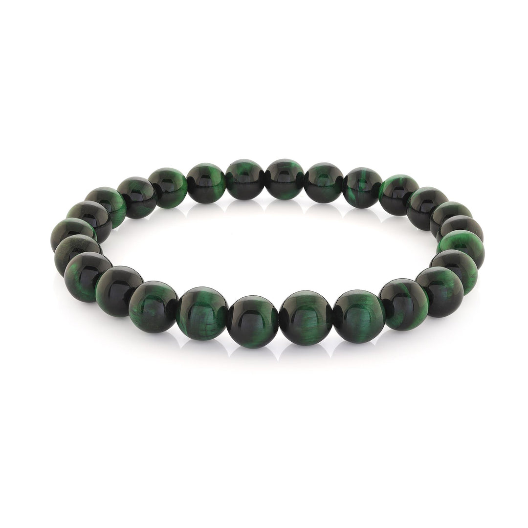 Green Tiger Eye 
Length: 8"