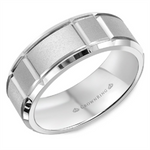 Load image into Gallery viewer, Men&#39;s Gold Bevel Band with Matte&#39; Finish
