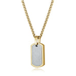 Load image into Gallery viewer, Multi-Finish Two-Tone Stainless Steel Dog Tag Necklace
