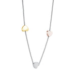 Load image into Gallery viewer, Matte&#39; Tri-Colour Stainless Steel Heart Pendant Necklace
 

PENDANT
