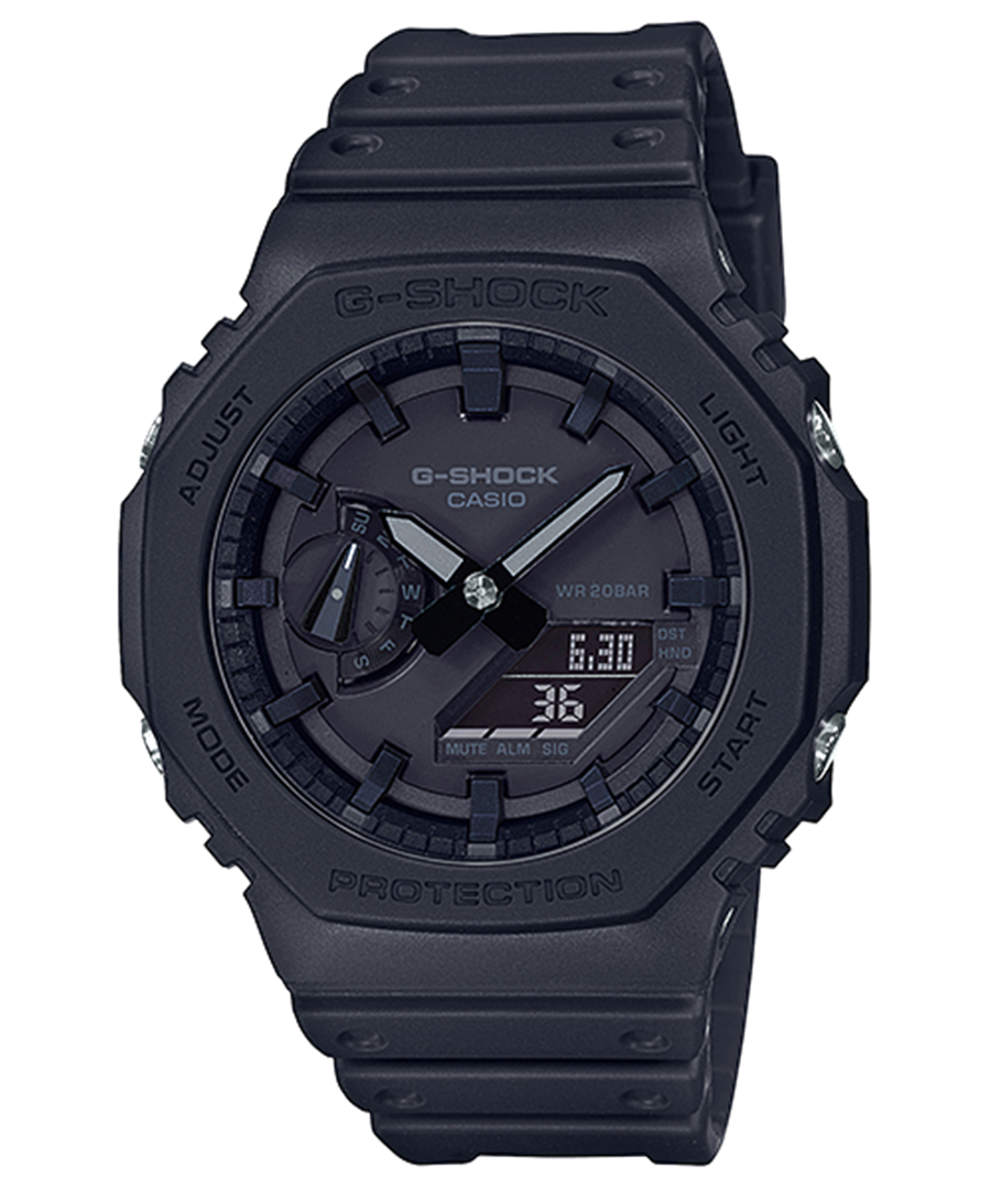 GSHOCK Men's Carbon/Resin Analogue/Digital Sport Watch with Black Dial