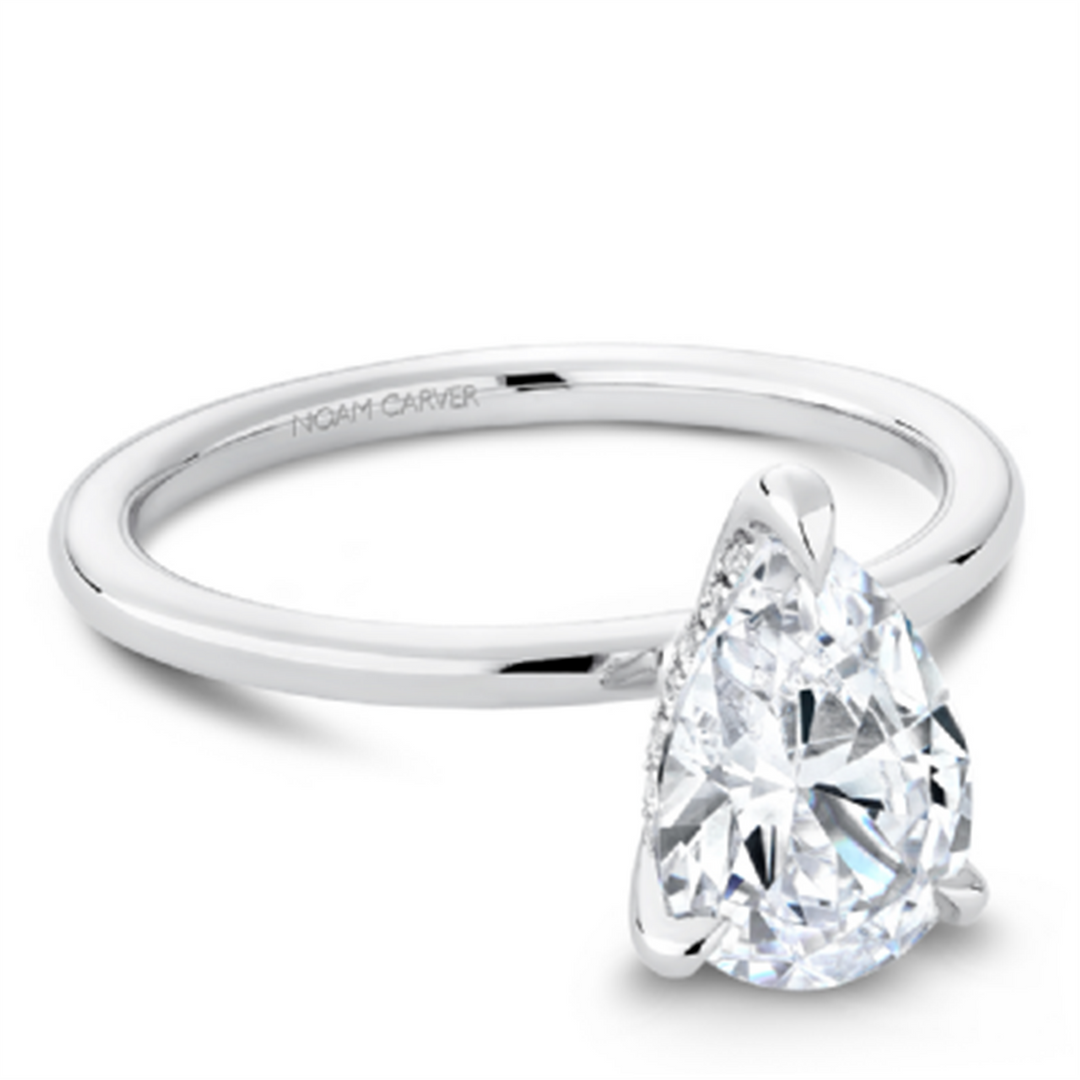 White Gold Solitaire Diamond Semi-Mount