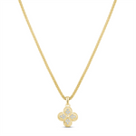 Load image into Gallery viewer, Yellow Sterling Silver Clover Pendant Necklace

PENDANT
Stone: Cubi