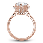 Load image into Gallery viewer, Rose Gold Floral Diamond Semi-Mount
