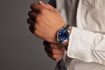 Load image into Gallery viewer, CITIZEN Men&#39;s Stainless Steel Automatic Dress Watch with Blue Dial
