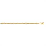 Load image into Gallery viewer, 10K Yellow Gold Solid Curb Chain 
Length: 22&quot;
Width: 1mm
Finish: Po
