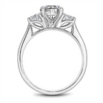 Load image into Gallery viewer, White Gold 3 Stone Diamond Semi-Mount