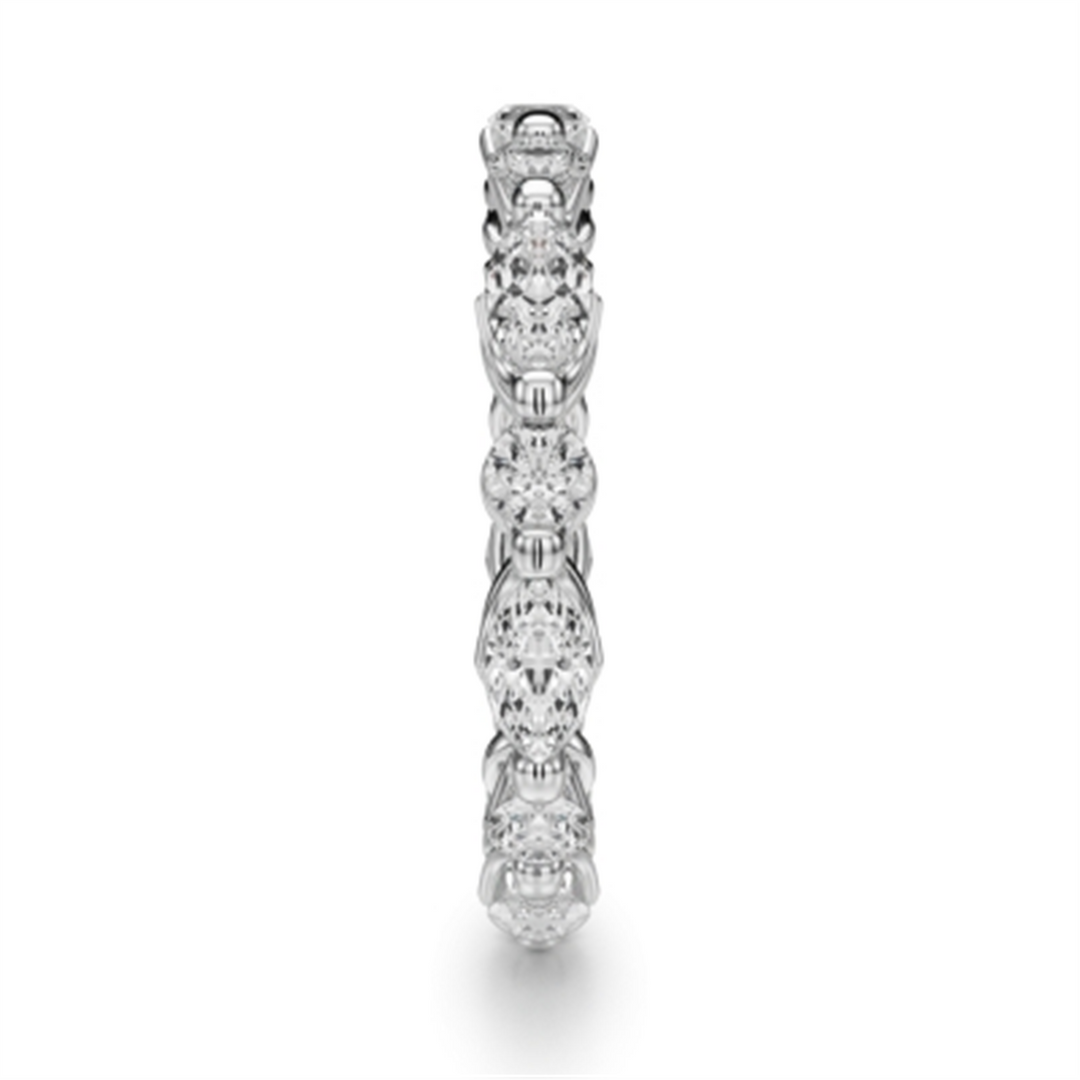 Lady's White Gold Prong Set Eternity Lab Diamonds Band
Diamond Shape: Marquise, Round