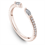 Load image into Gallery viewer, Lady&#39;s Rose Gold Open Ended Diamonds Band
Diamond Shape: Marquise, Round
