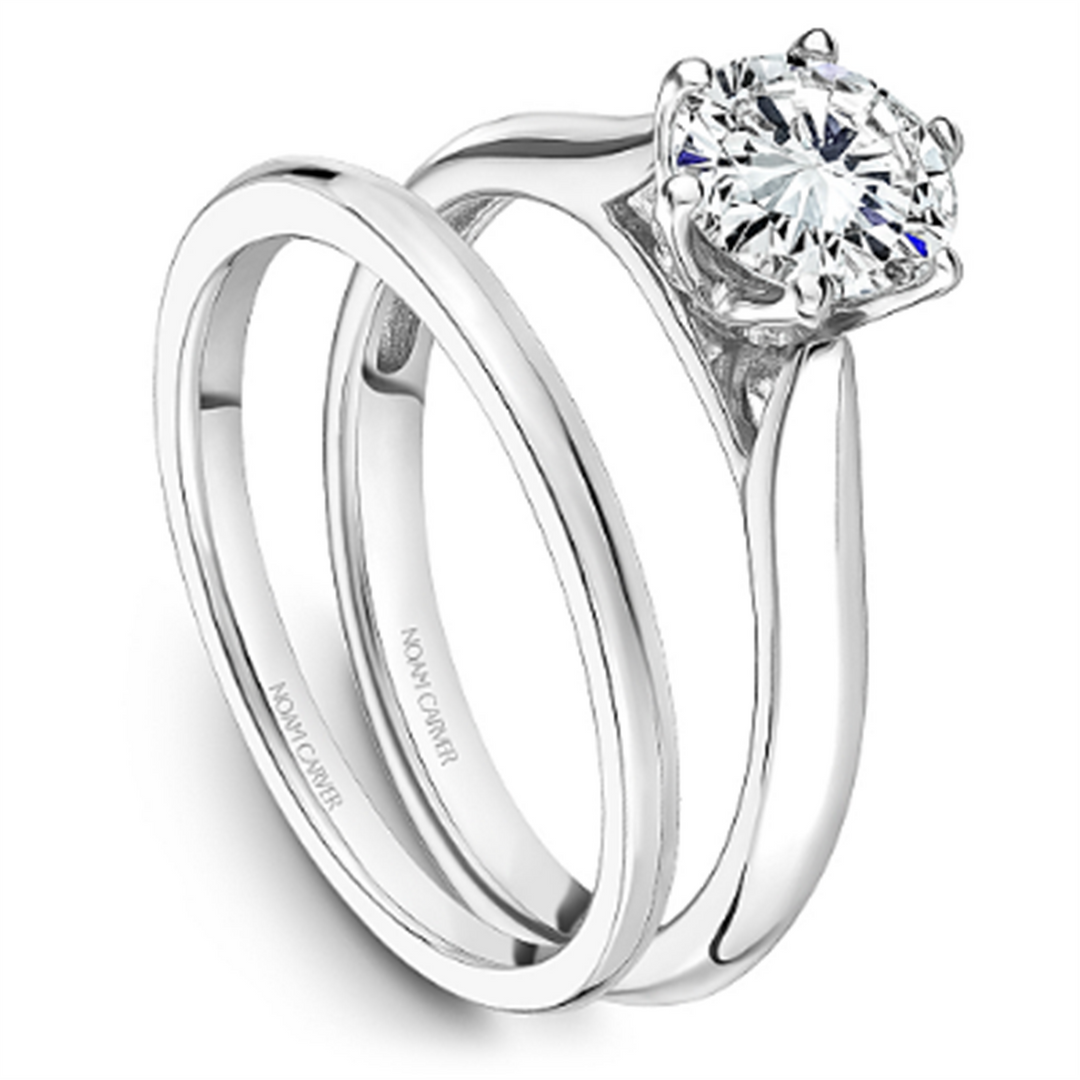 White Gold Solitaire Diamond Semi-Mount