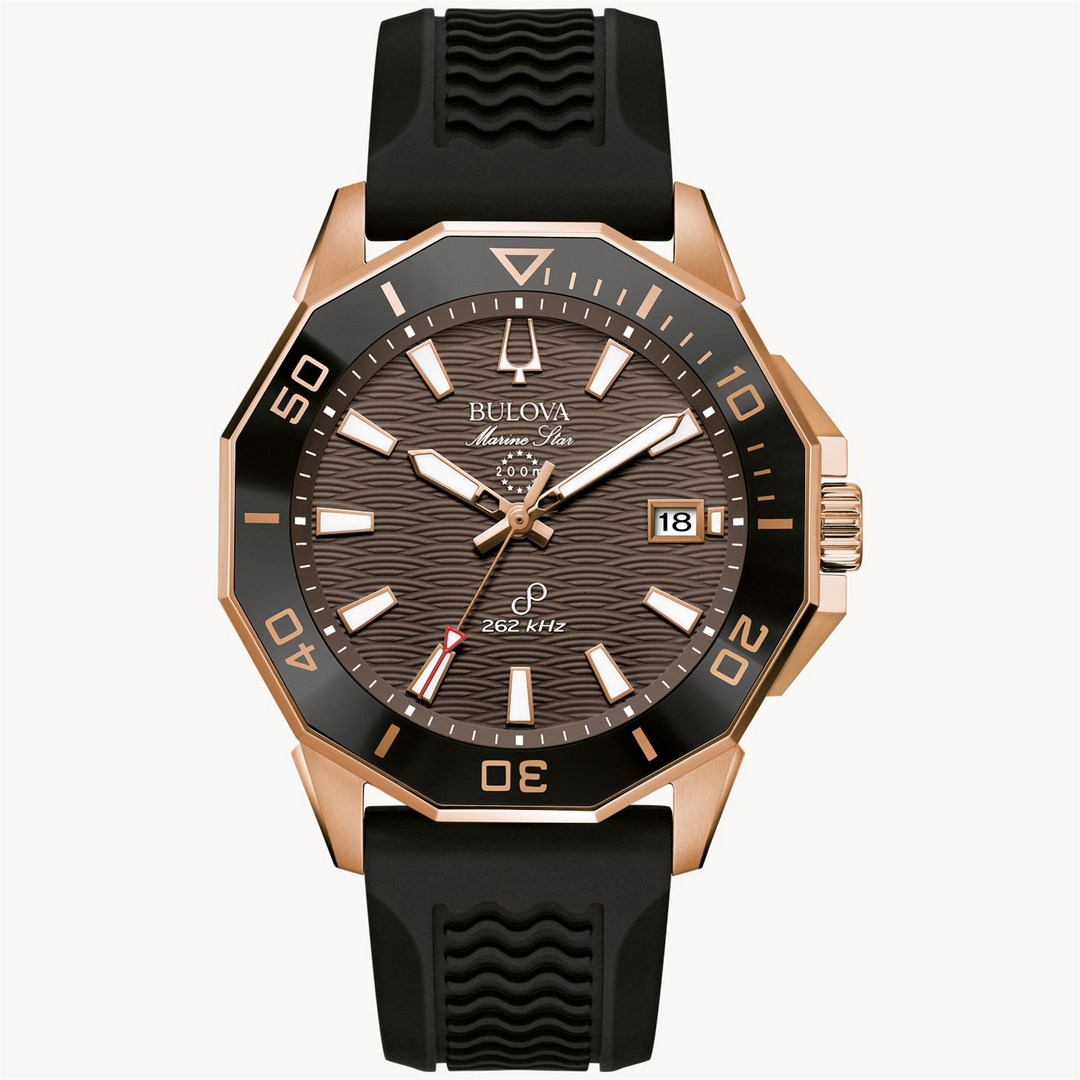 BULOVA Men's Stainless Steel Quartz Dress Watch with Brown Dial
Colle