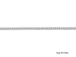 Load image into Gallery viewer, White Sterling Silver Wheat Bracelet 
Top Width: 2.5mm
Length: 7.5&quot;
