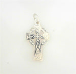 Load image into Gallery viewer, Sterling Silver White Celtic Cross Pendant 
Length: 29 mm
