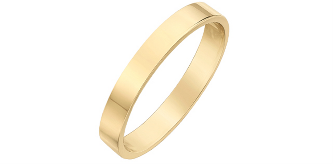 Lady's 10K Yellow Gold Flat Band