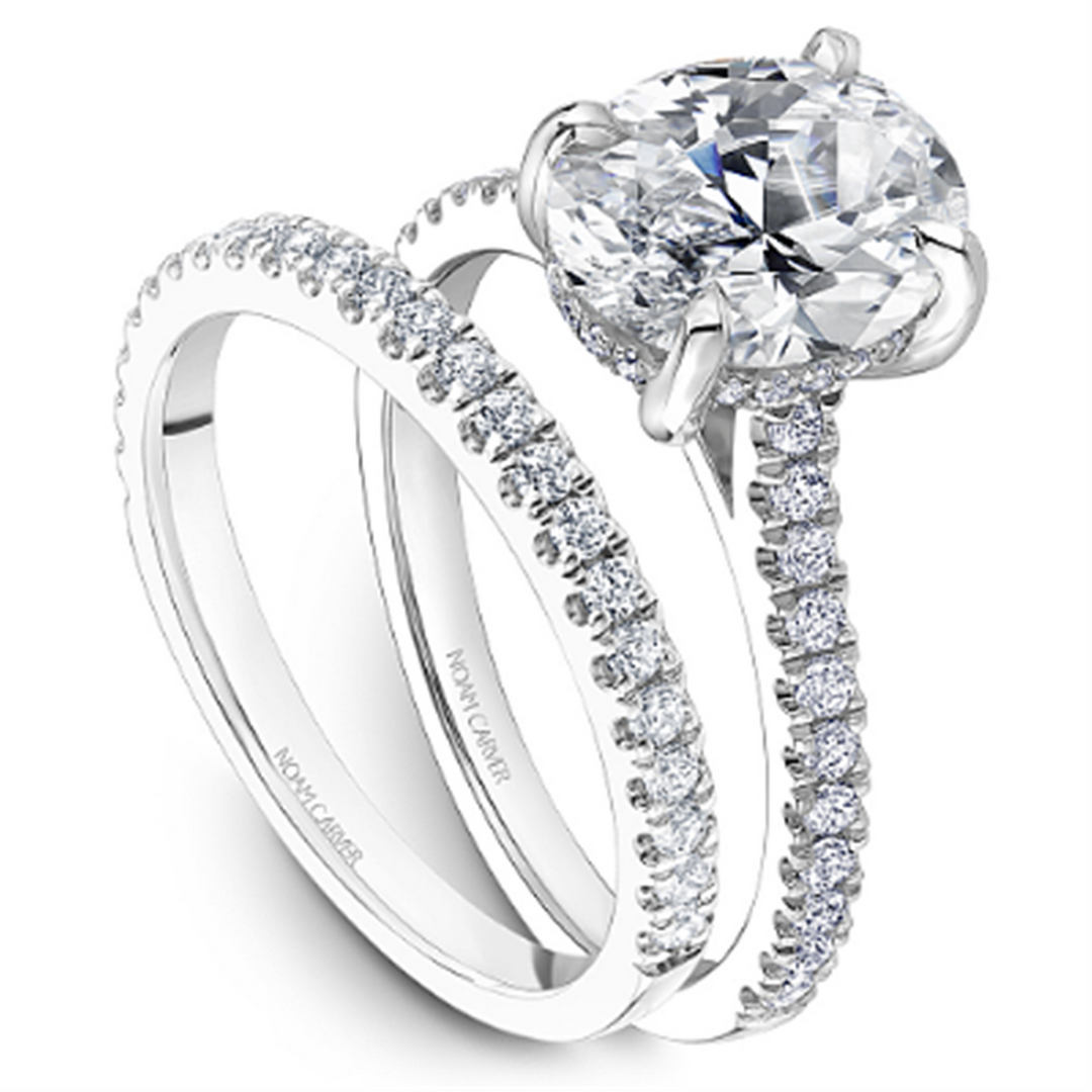 White Gold Side Stones Diamond Semi-Mount