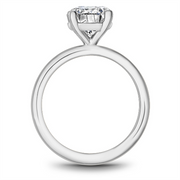 14K White Gold Solitaire Diamond Engagement Ring Semi-Mount
Fits Cent