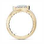 Load image into Gallery viewer, Yellow Gold Unique Diamond Engagement Ring Semi-Mount
Fits Centre: 2.