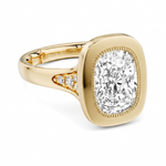Load image into Gallery viewer, Yellow Gold Vintage Diamond Engagement Ring Semi-Mount
Fits Centre: 2