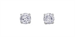 Load image into Gallery viewer, 14K White Gold Diamonds Stud Earrings
