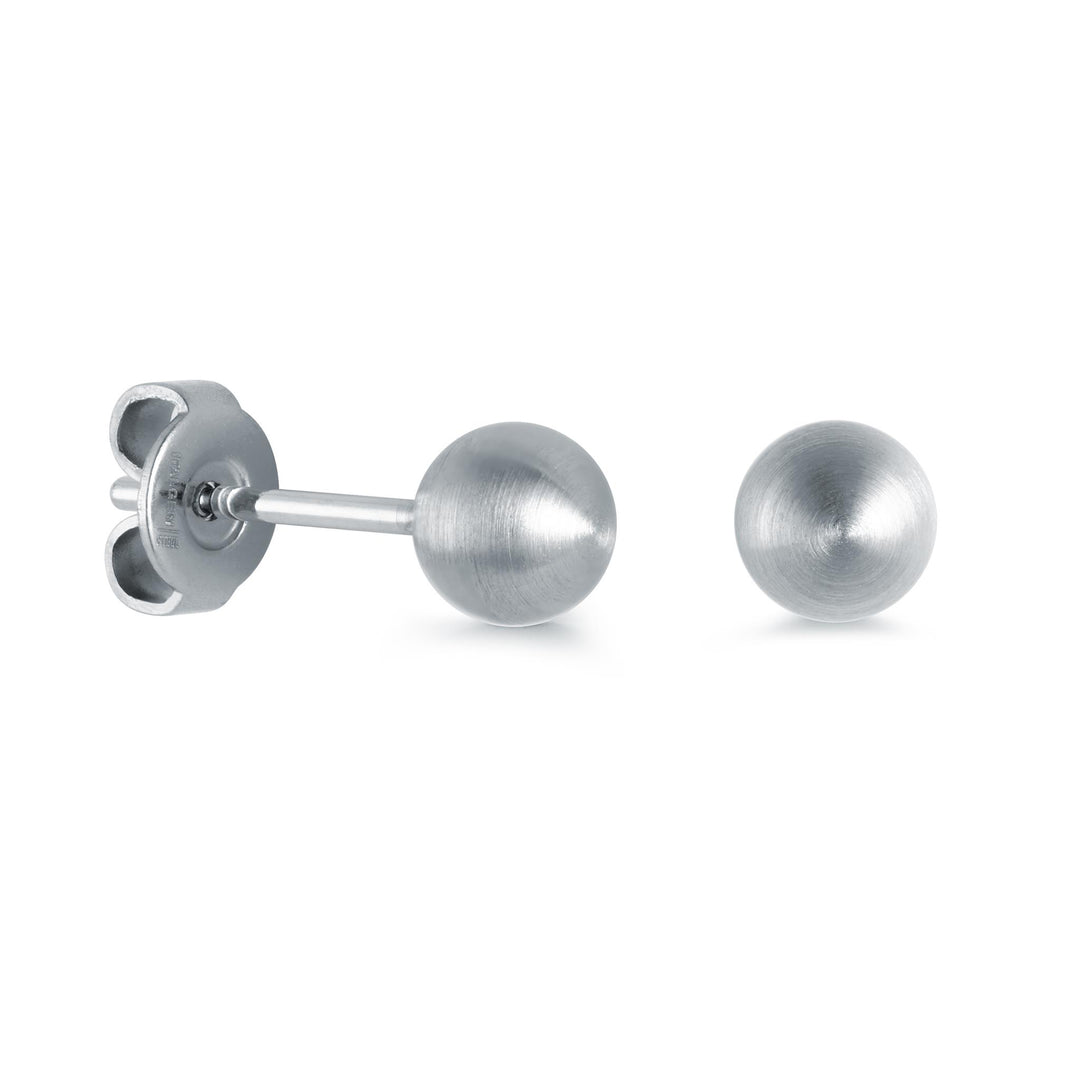 Stainless Steel Ball Matte' Stud Earrings
Dimensions: 5mm mm