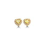 Load image into Gallery viewer, Kid&#39;s 14K Yellow Gold Heart Stud Earrings
Collection: Lovies
