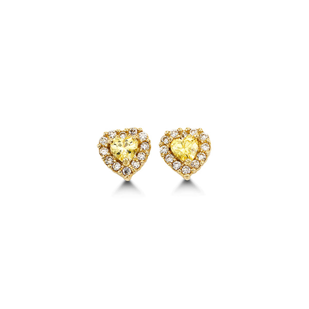 Kid's 14K Yellow Gold Heart Stud Earrings
Collection: Lovies