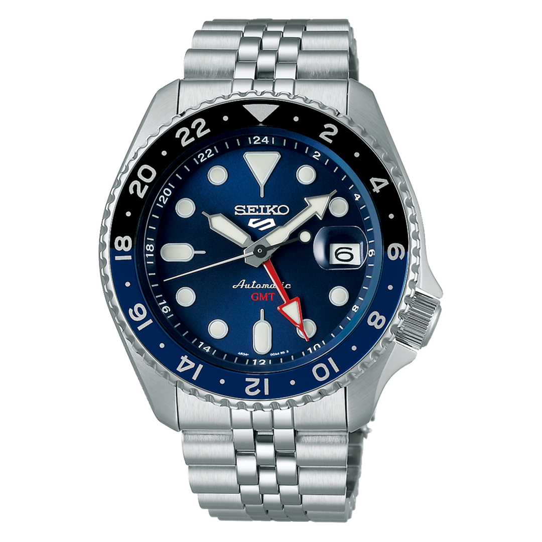 SEIKO5 Men's Stainless Steel Automatic Sport Watch with Blue Dial
Col