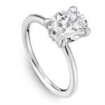 Load image into Gallery viewer, White Gold Hidden Halo Diamond Engagement Ring Semi-Mount
Fits Centre