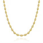 Load image into Gallery viewer, Yellow Sterling Silver  Gucci Chain 
Width: 7mm
Length: 18&quot;
