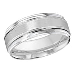 Load image into Gallery viewer, Men&#39;s 10K White Gold Flat Band with Satin Finish
